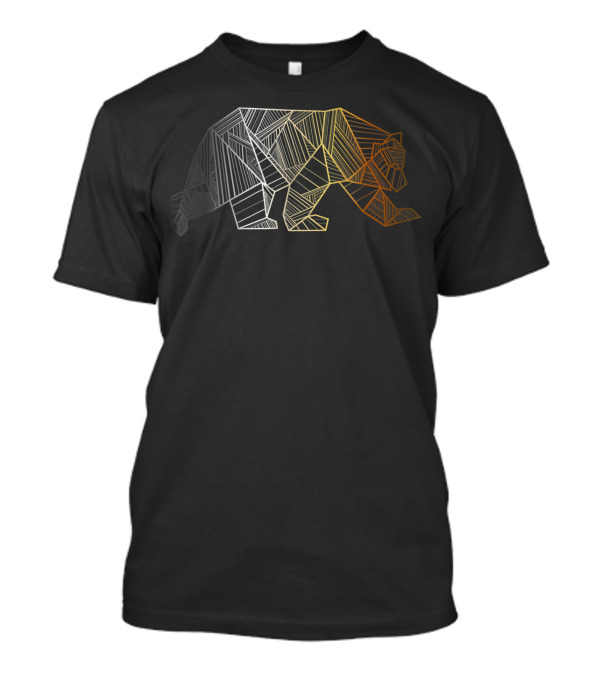 Geometric Bear Pride Gay Bears Admirers T-Shirt