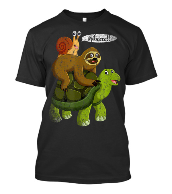 Wheee Snail Sloth Turtle Ride 0Y T-Shirt