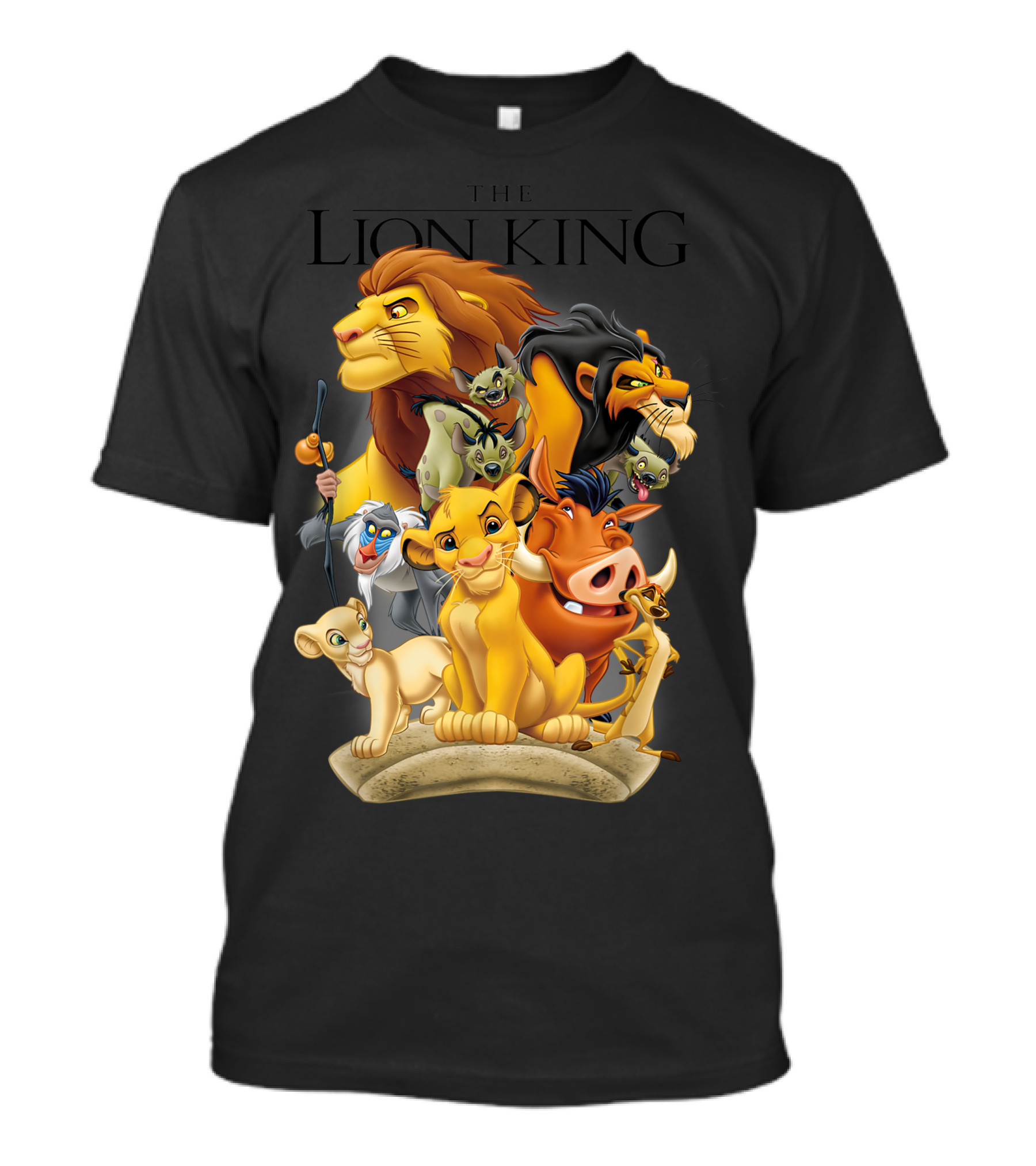 Lion King Pride Land Simba Timon Pumbaa Scar Nala Rafiki Characters T-Shirt