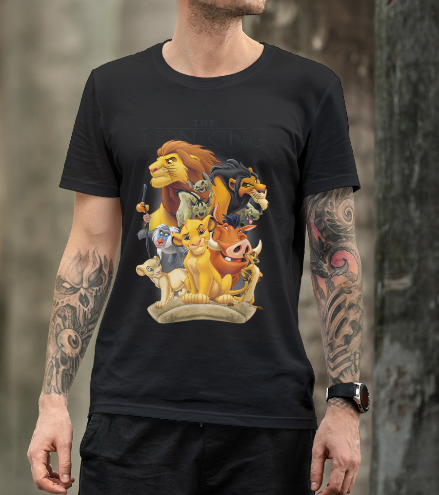 Lion King Pride Land Simba Timon Pumbaa Scar Nala Rafiki Characters T-Shirt