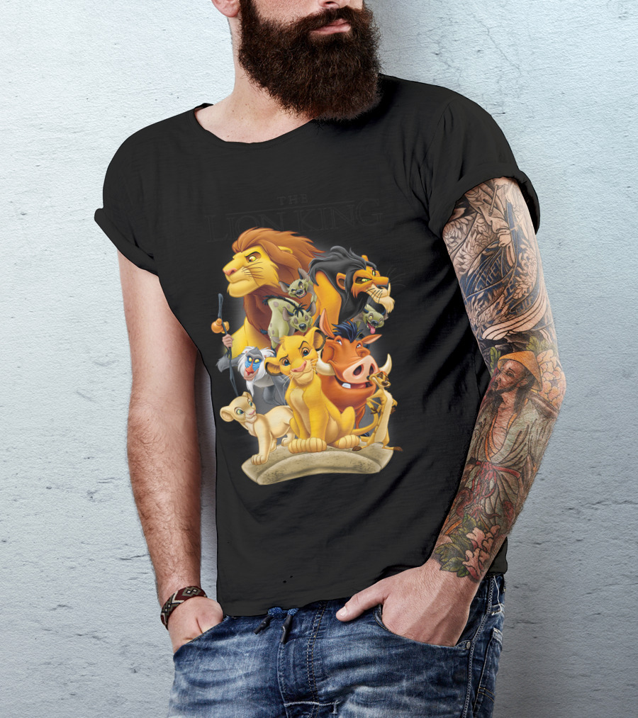 Lion King Pride Land Simba Timon Pumbaa Scar Nala Rafiki Characters T-Shirt