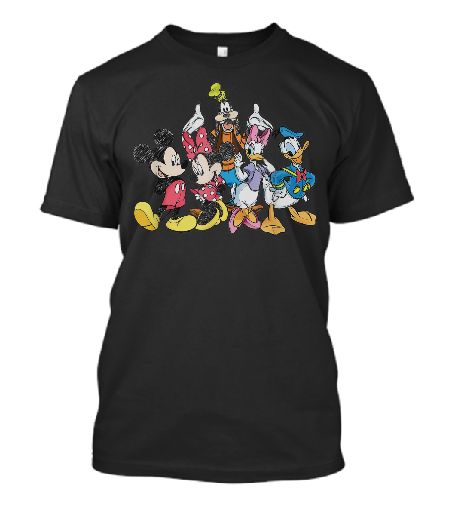 Disney Mickey Mouse And Friends Featuring Mickey, Minnie, Goofy, Daisy, Donald T-Shirt