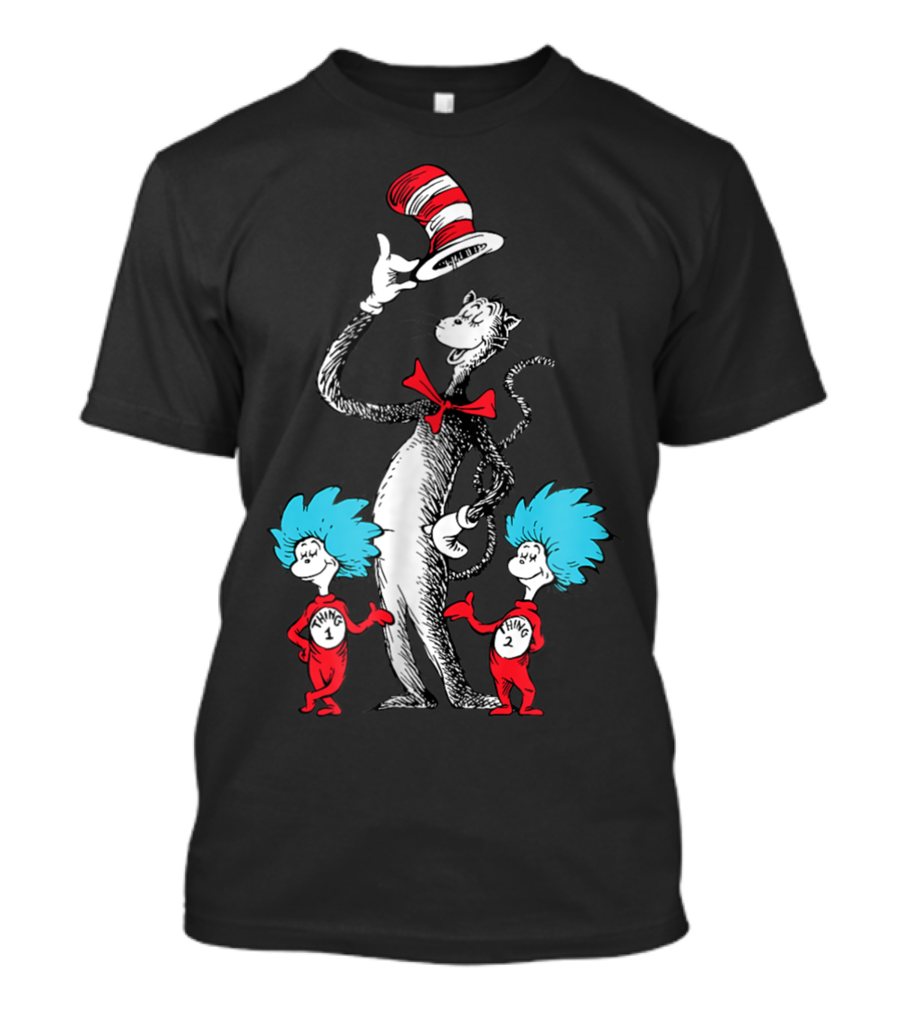 Dr Seuss The Cat And Things Thing 1 Thing 2 Hi T-Shirt
