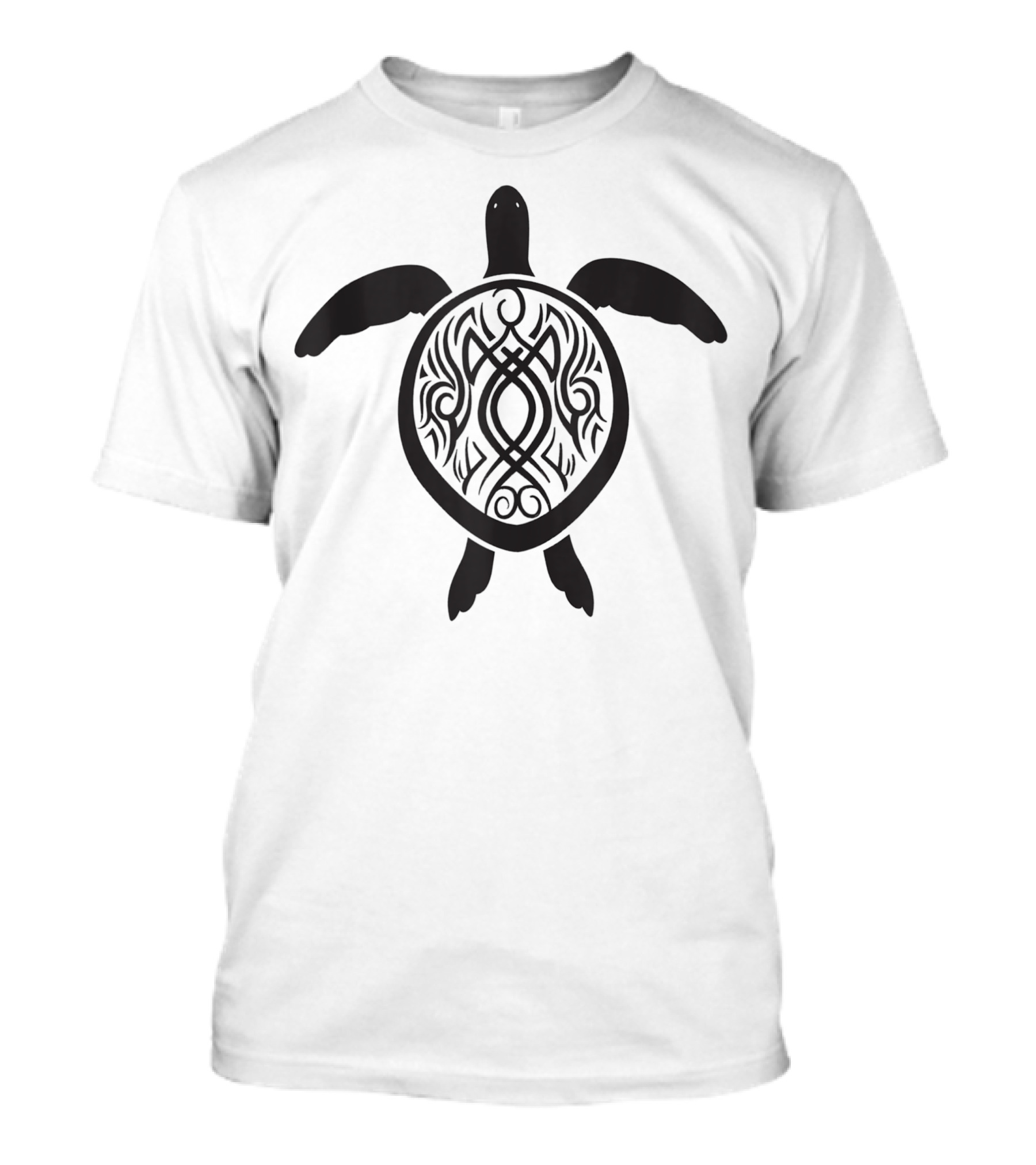 Hawaiian Vintage Tribal Turtle Symbol With Intricate T-Shirt