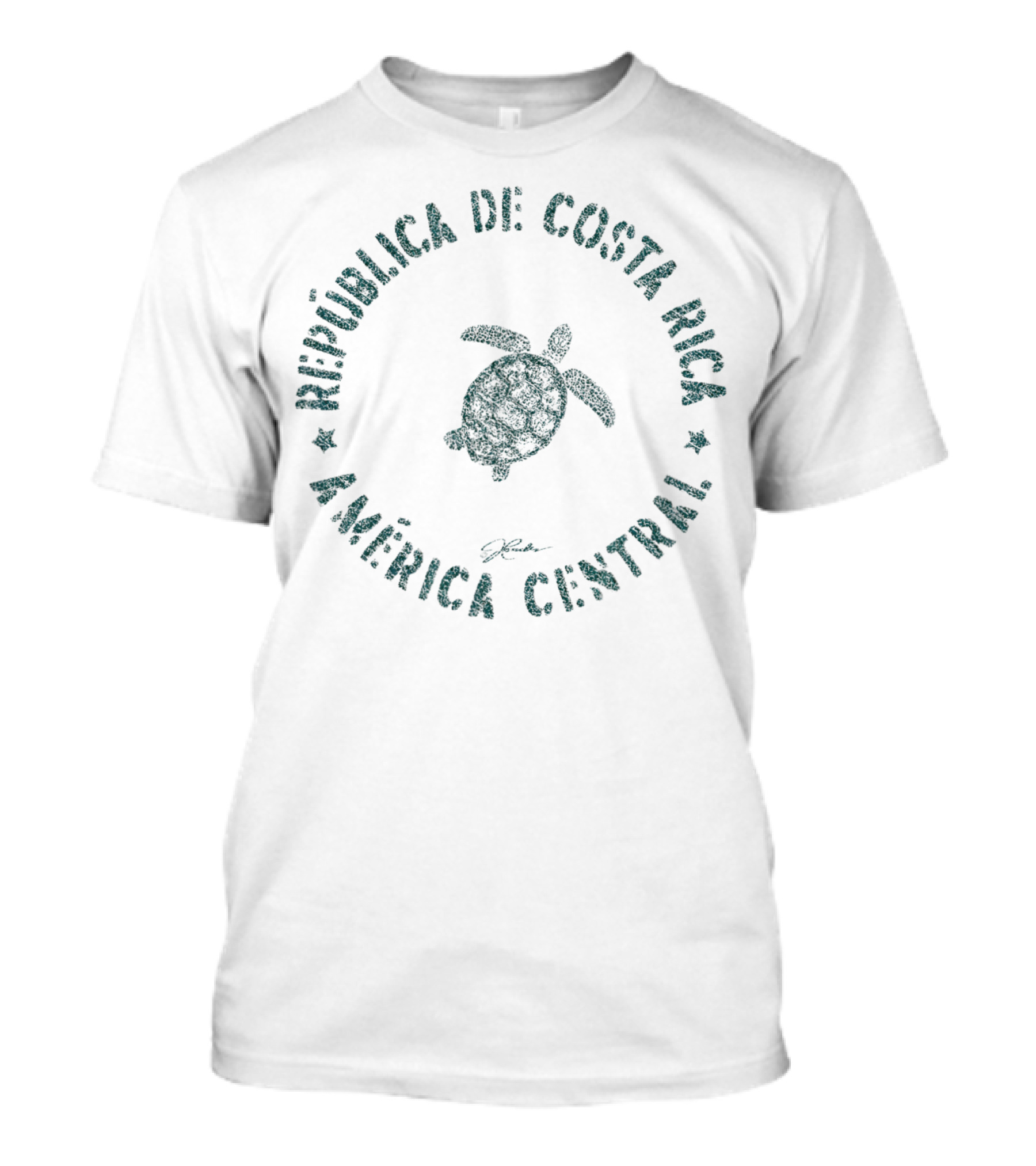 República De Costa Rica América Central Sea Turtle JCombs T-Shirt