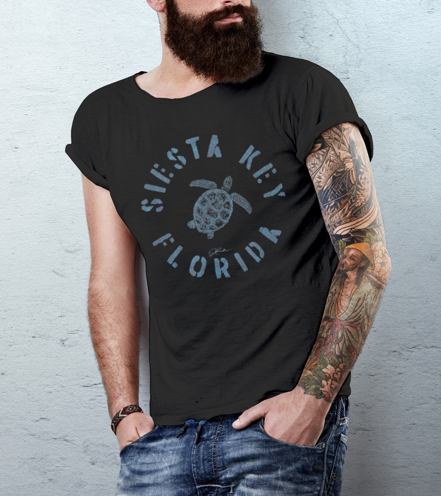 Siesta Key Florida Jcombs Sea Turtle T-Shirt