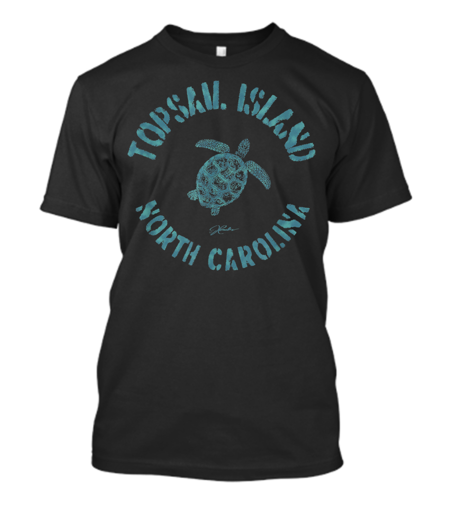 Topsail Island North Carolina Sea Turtle Jcombs T-Shirt