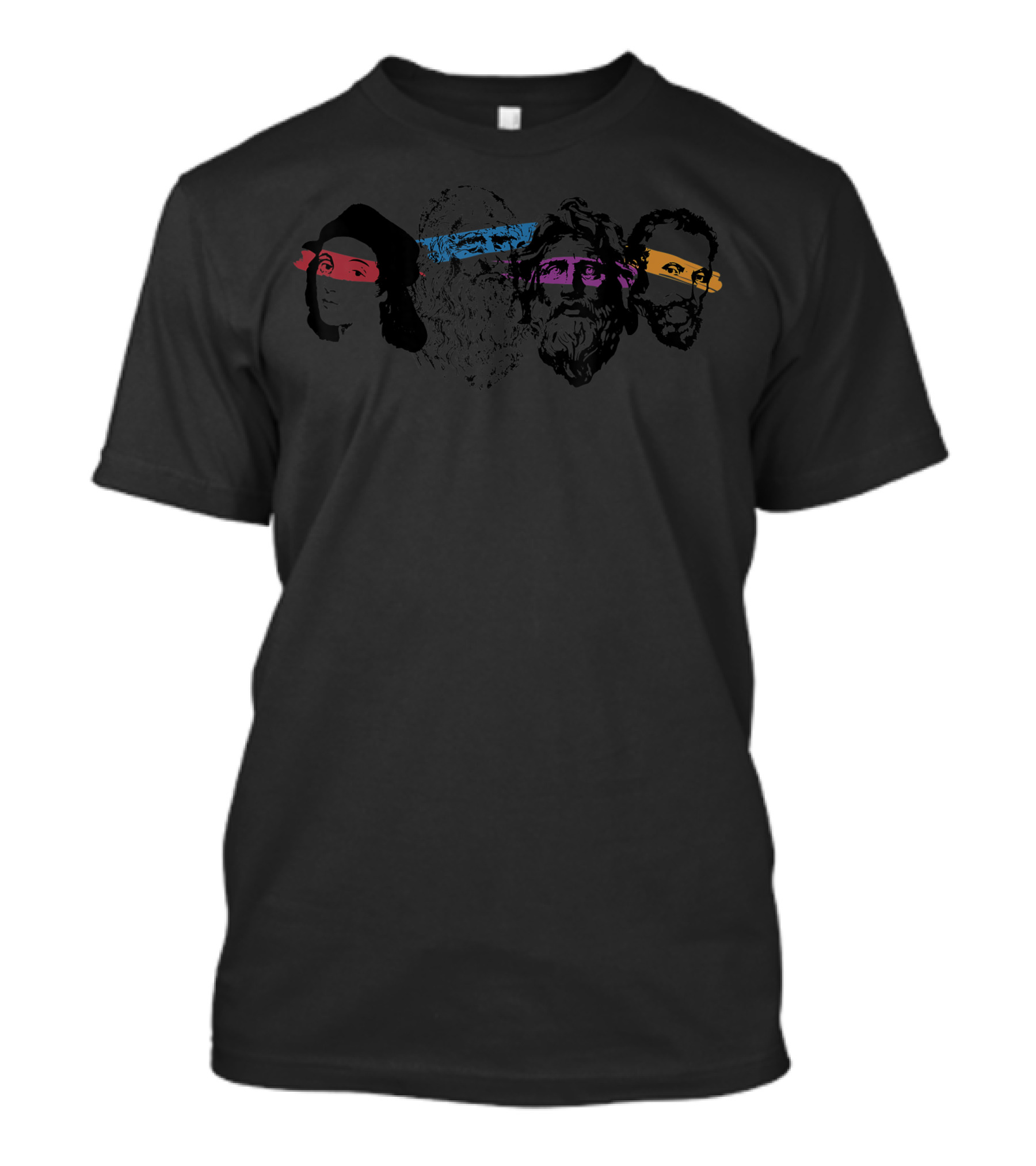 Ninja Turtle Masked Renaissance Artists Michelangelo Leonardo Raphael Donatello T-Shirt