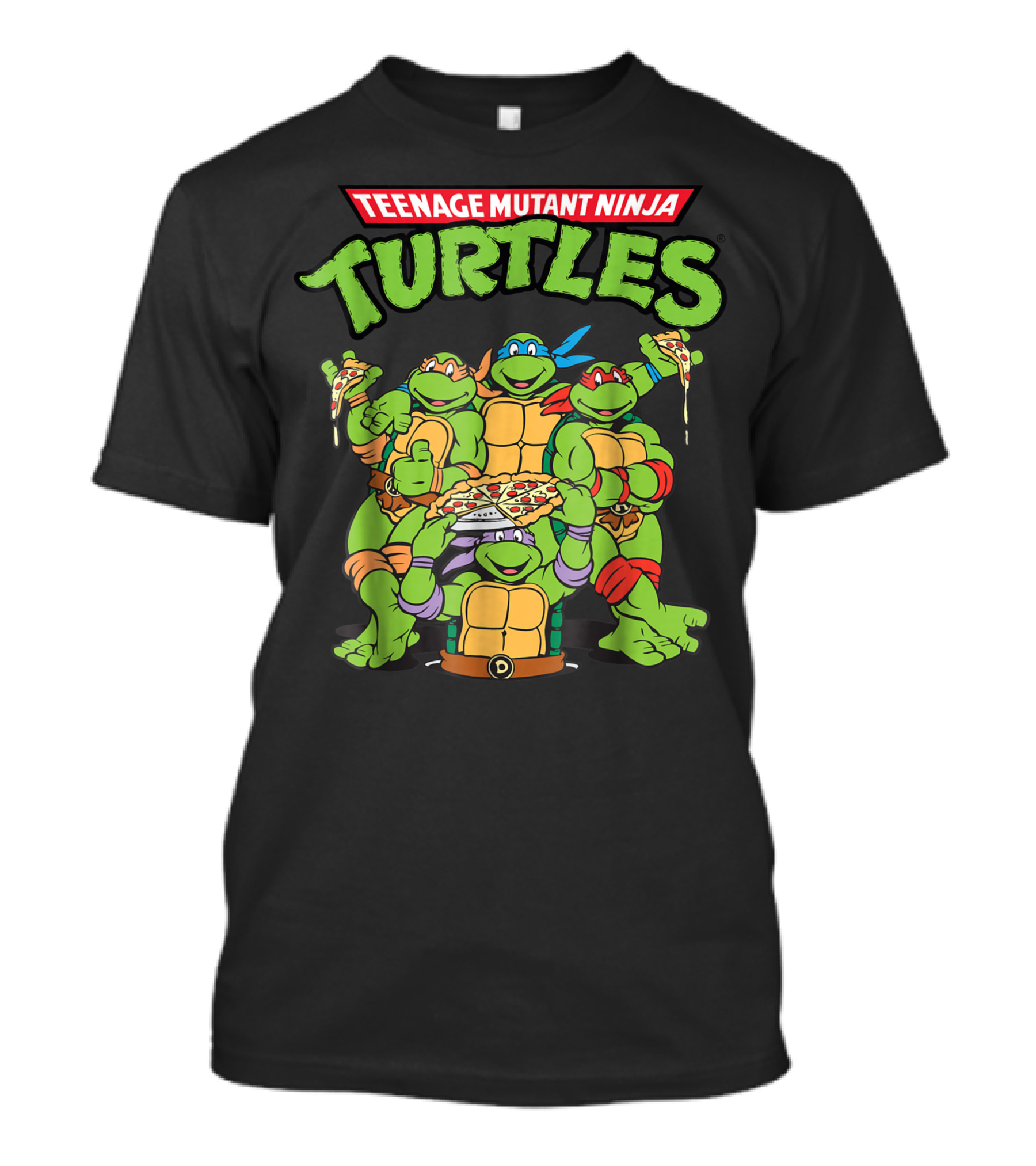 Teenage Mutant Ninja Turtles Pizza Party Fun With Leonardo Michelangelo Donatello Raphael T-Shirt