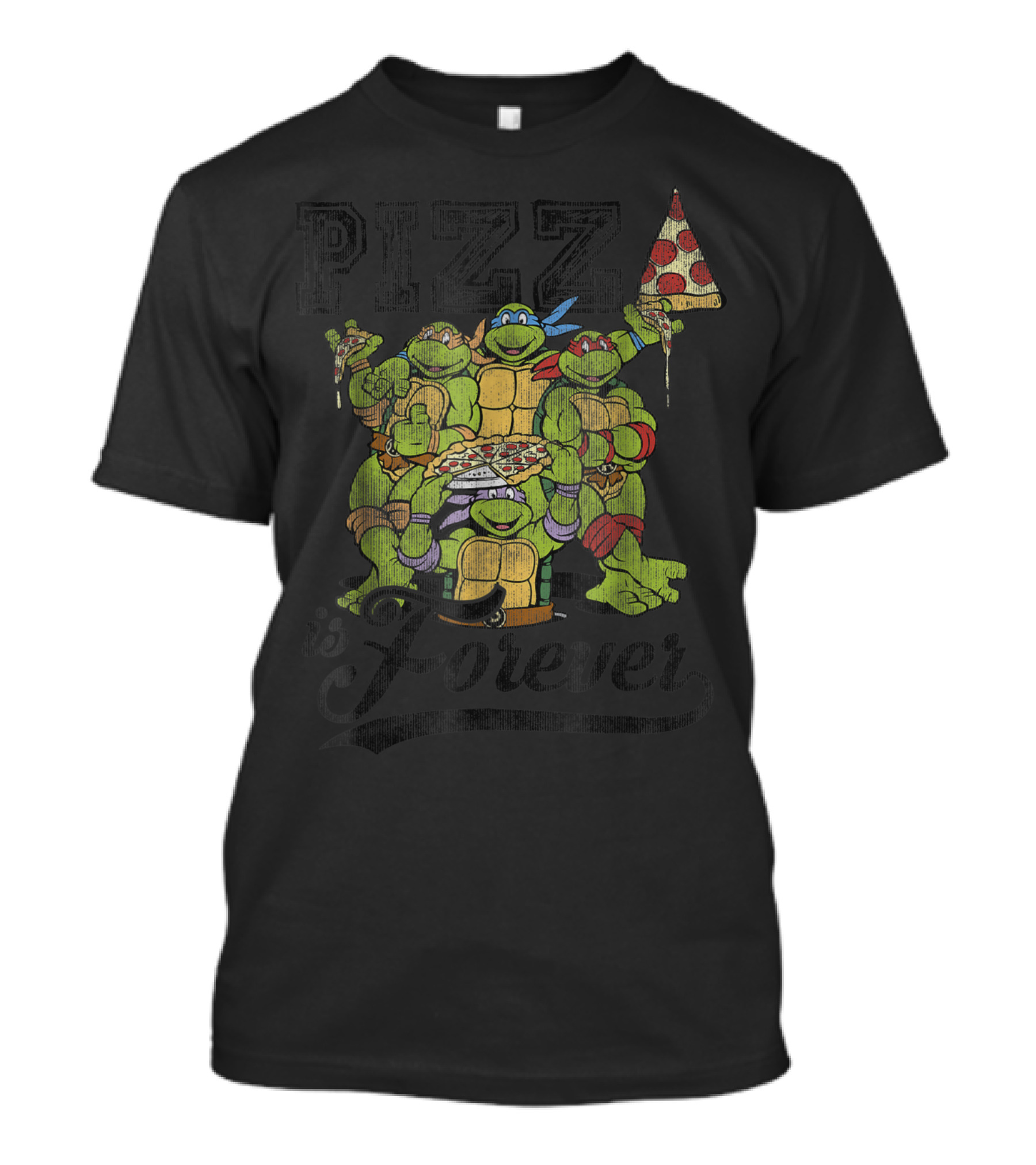 Teenage Mutant Ninja Turtles Pizza Is Forever Group T-Shirt