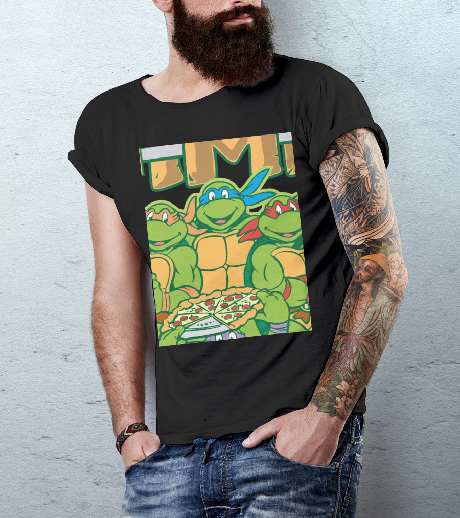 Teenage Mutant Ninja Turtles TMNT Pizza Party Time T-Shirt