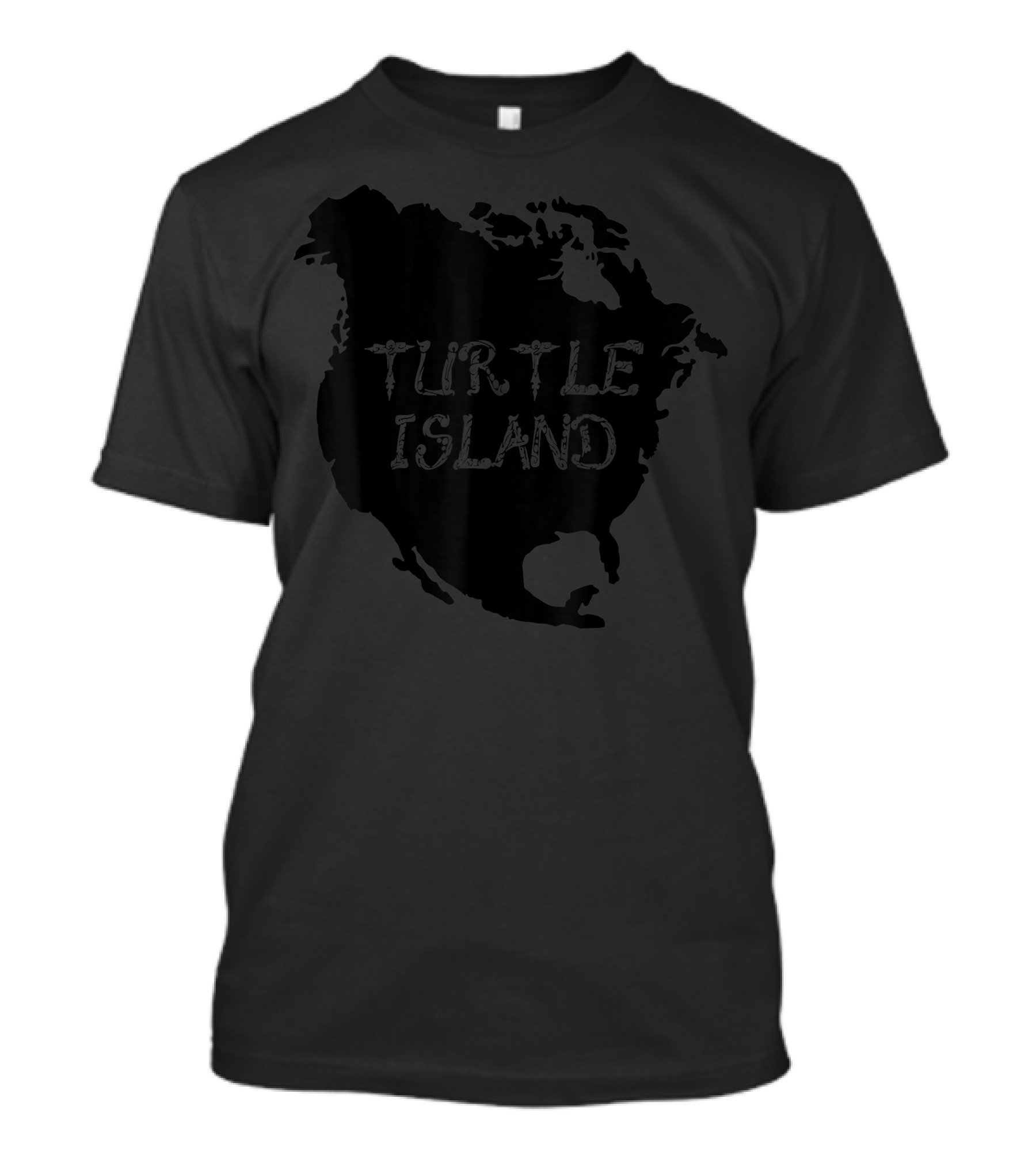 Turtle Island North America Map Silhouette Anishinaabek T-Shirt