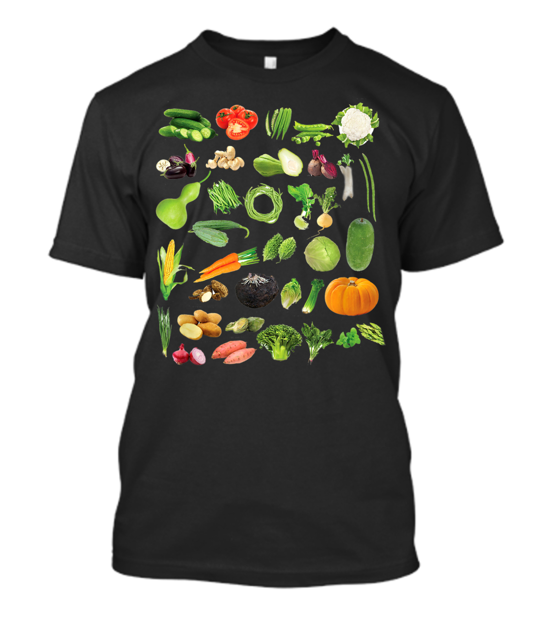 All Kind Of Vegetables Veggies Salad Collage T-Shirt
