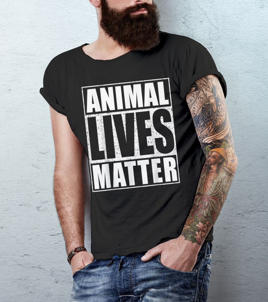Animal Lives Matter Vegan Vegetarian Awareness T-Shirt