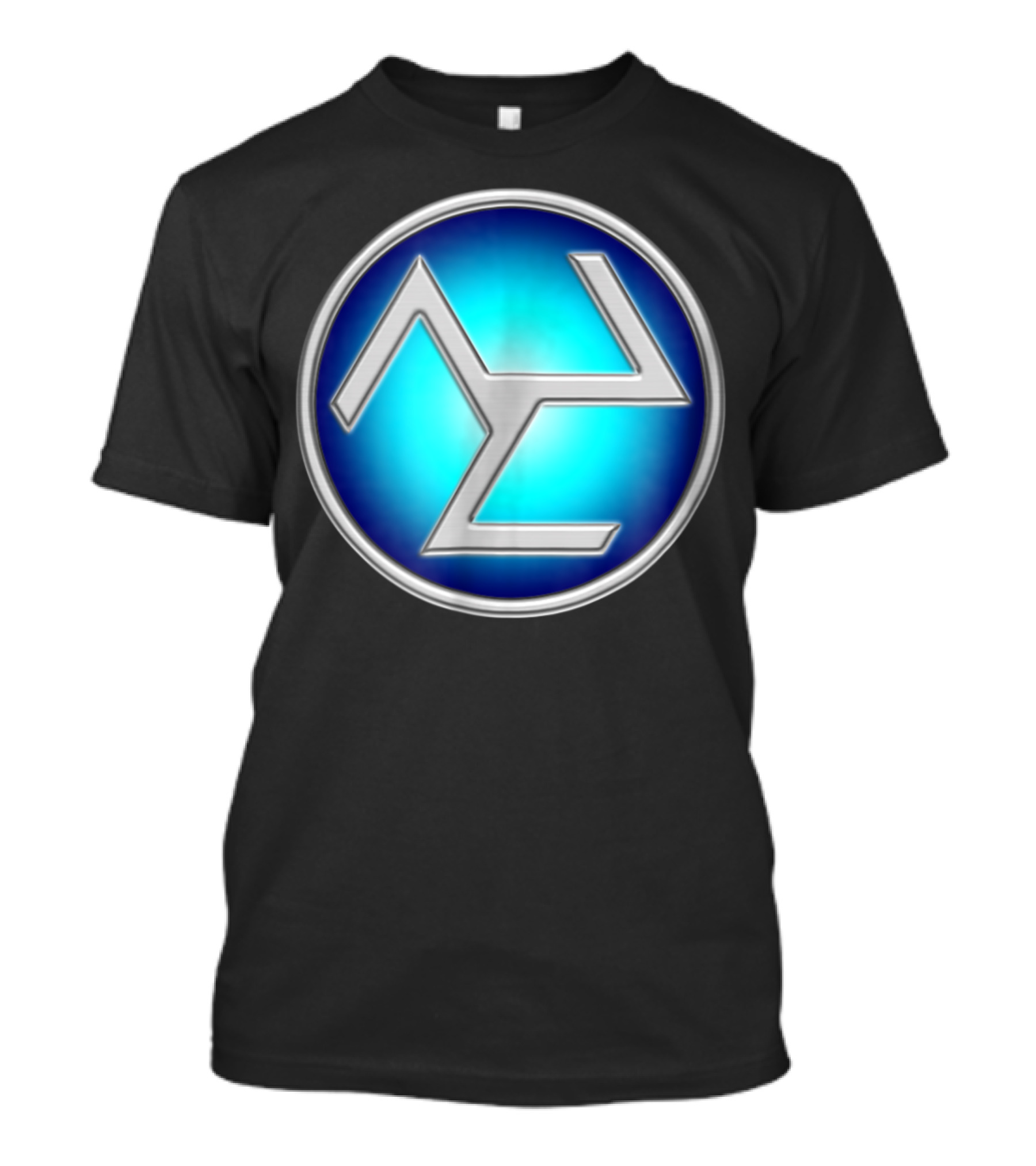 Antahkarana Gateway To Heaven Yoga Reiki Soul Symbol Blue Silver Emblem T-Shirt