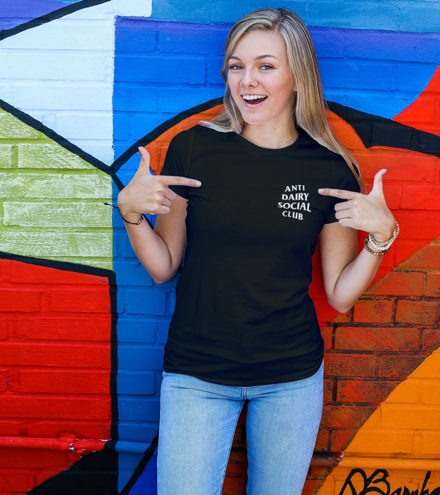 Anti Dairy Social Club White Front Back T-Shirt