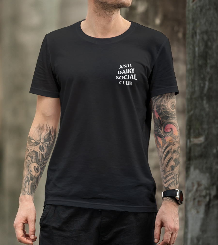 Anti Dairy Social Club White Front Back T-Shirt