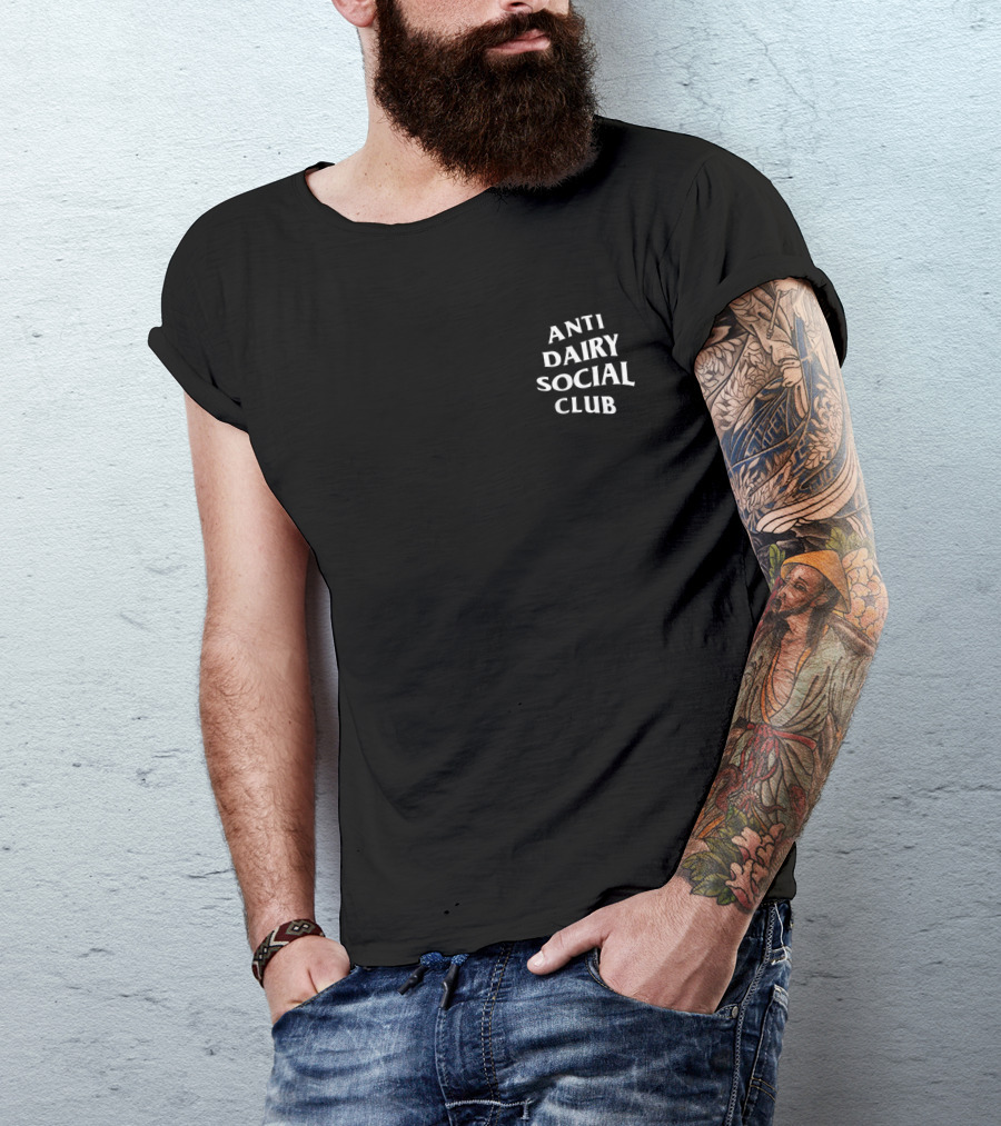 Anti Dairy Social Club White Front Back T-Shirt