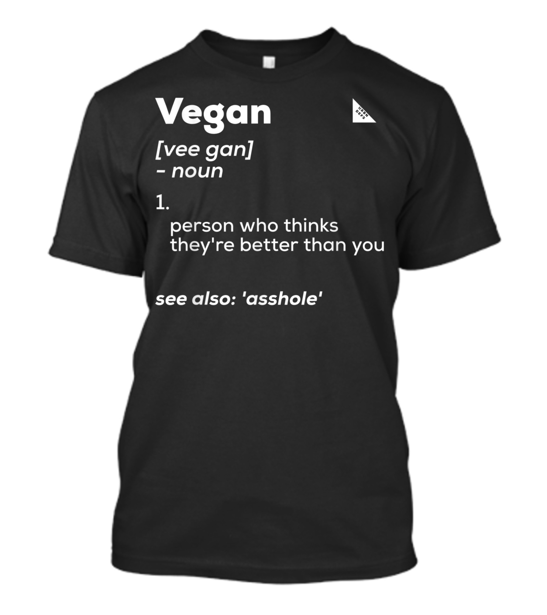 Anti Vegan Carnivore Definition Person Who Thinks They're Better Than You T-Shirt
