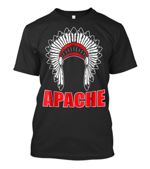 Apache Native American Indian Tribe Headdress T-Shirt