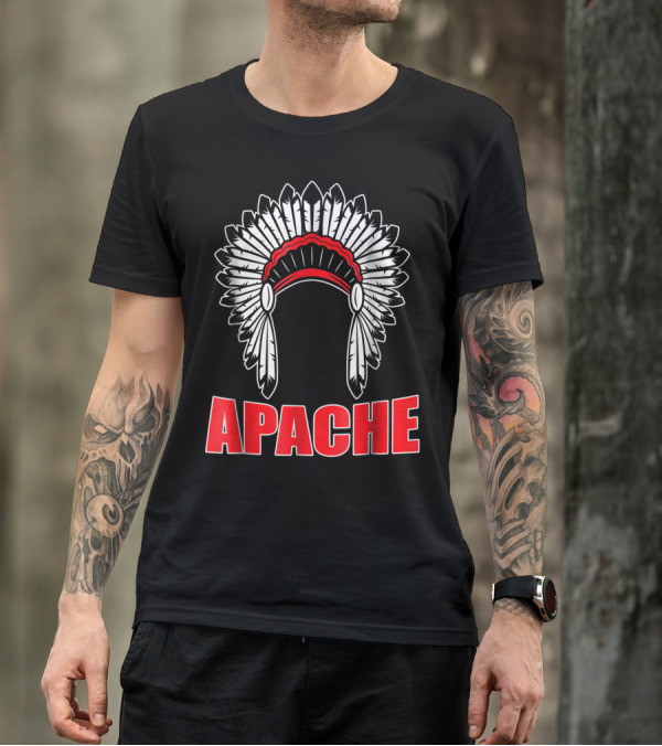 Apache Native American Indian Tribe Headdress T-Shirt
