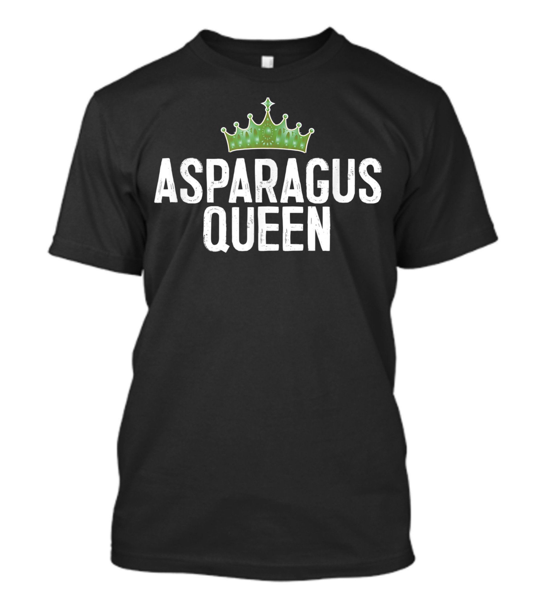 Asparagus Queen Vegan Vegetarian Crown T-Shirt