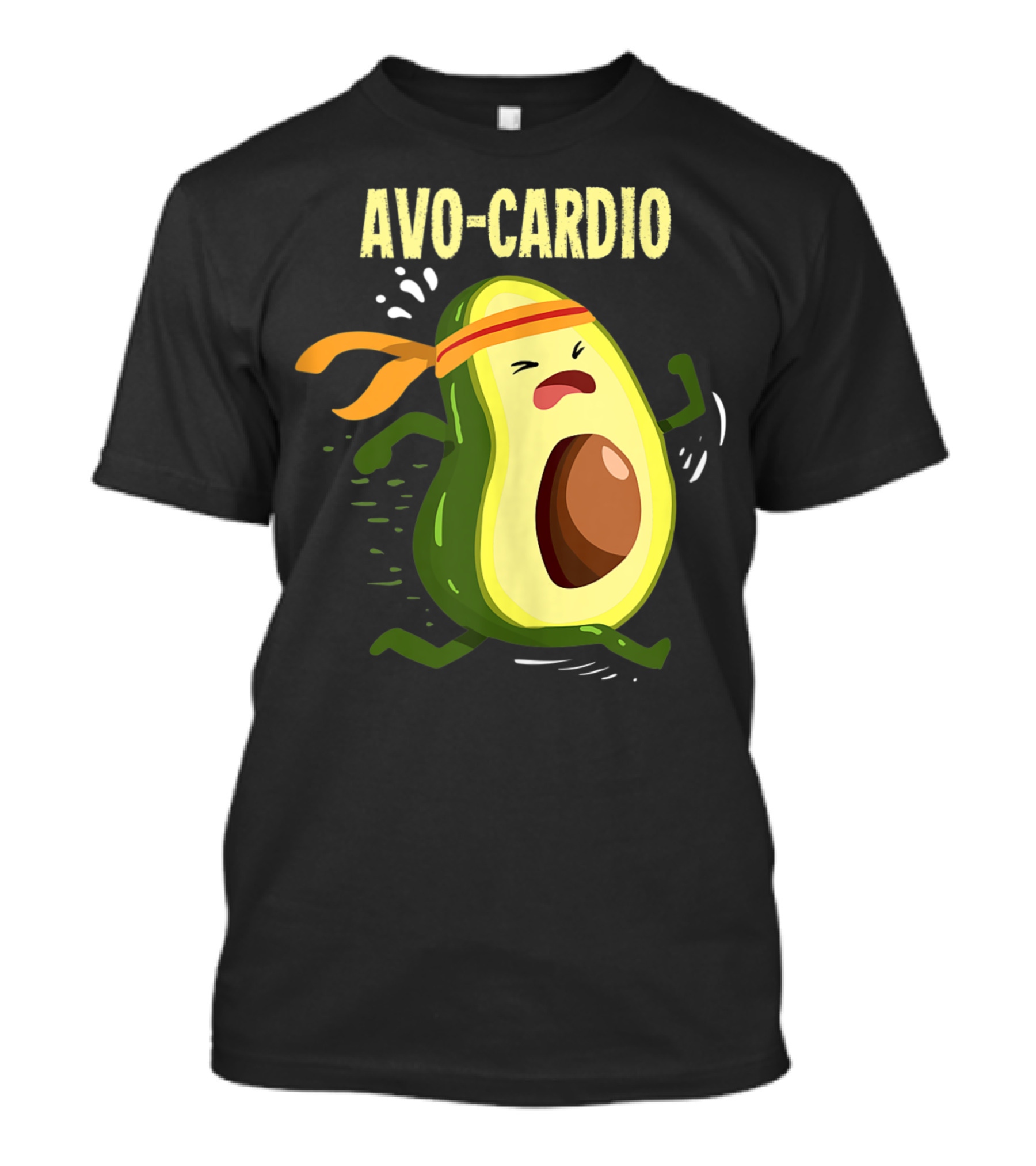 Avo Cardio Avocado Lover Fitness Running Avocado T-Shirt