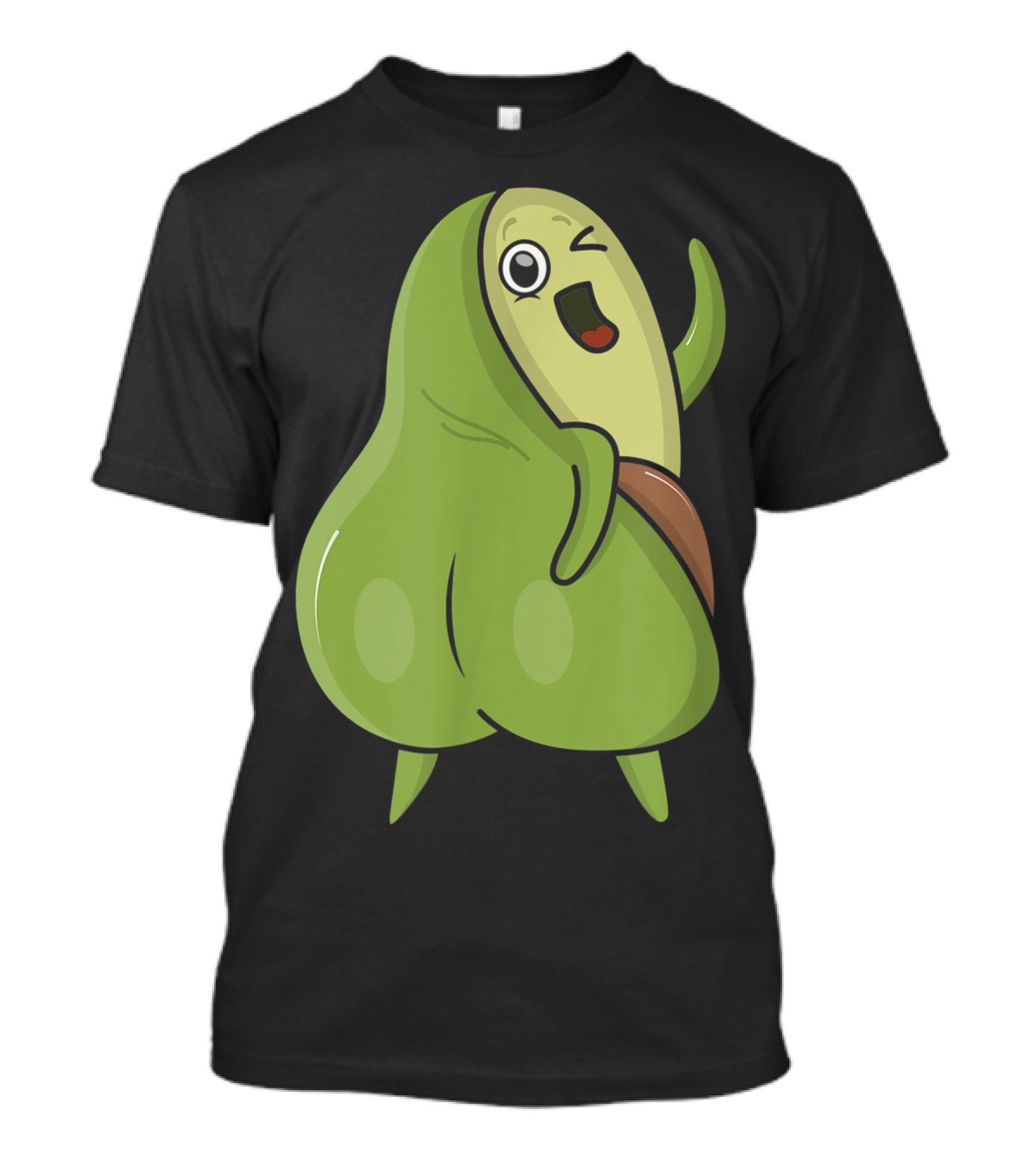 Avocado Butt Cute Vegan Outfit Funny Avocado Lover T-Shirt