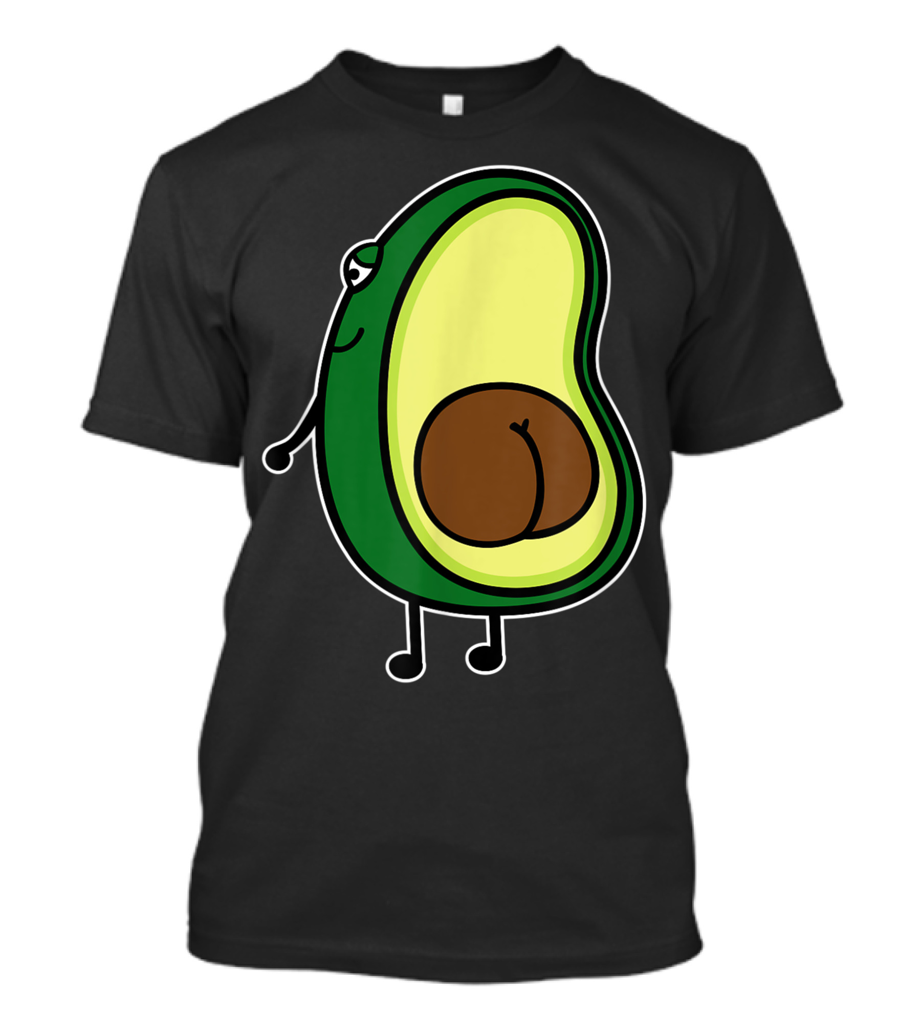 Avocado Butt With Cartoon Pit T-Shirt
