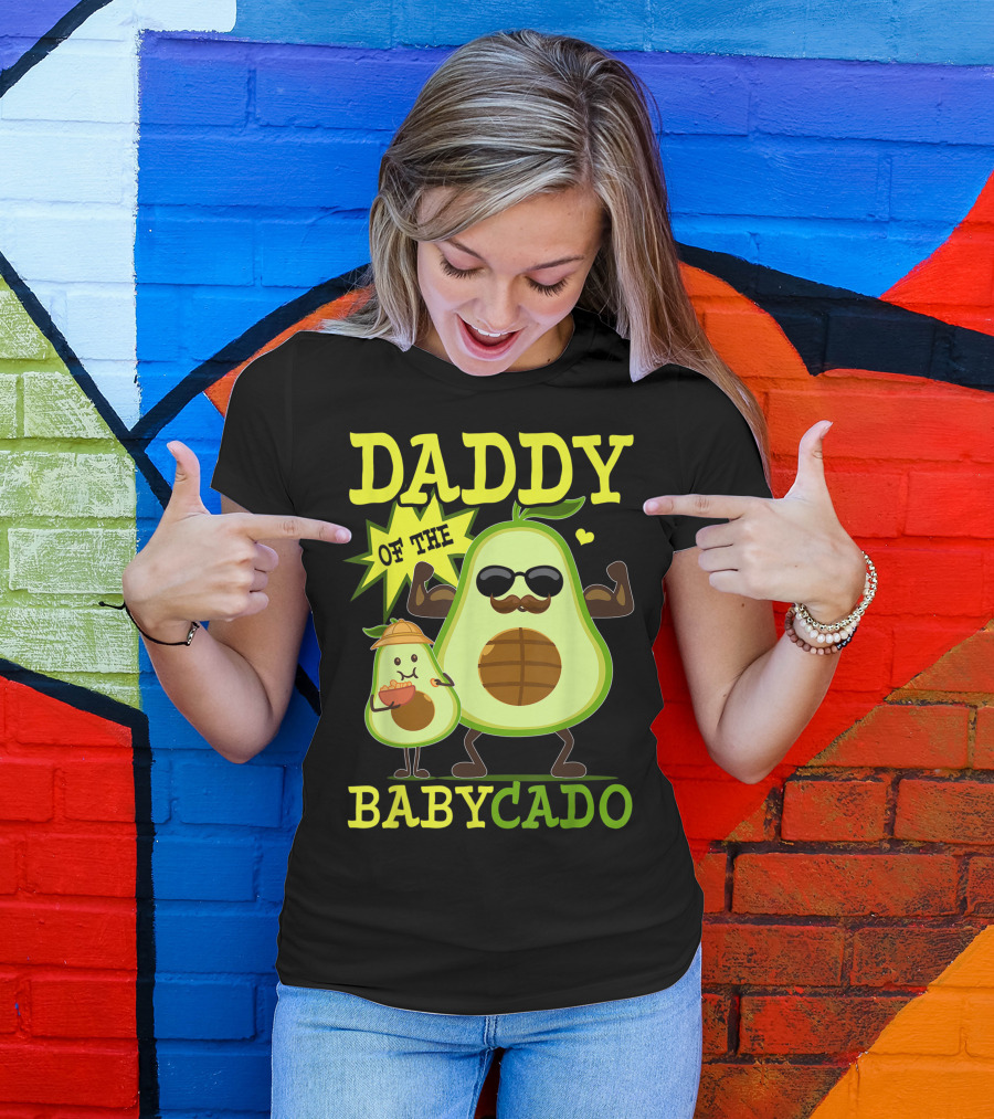 Daddy Of The Babycado Avocado Vegan Family Fun T-Shirt