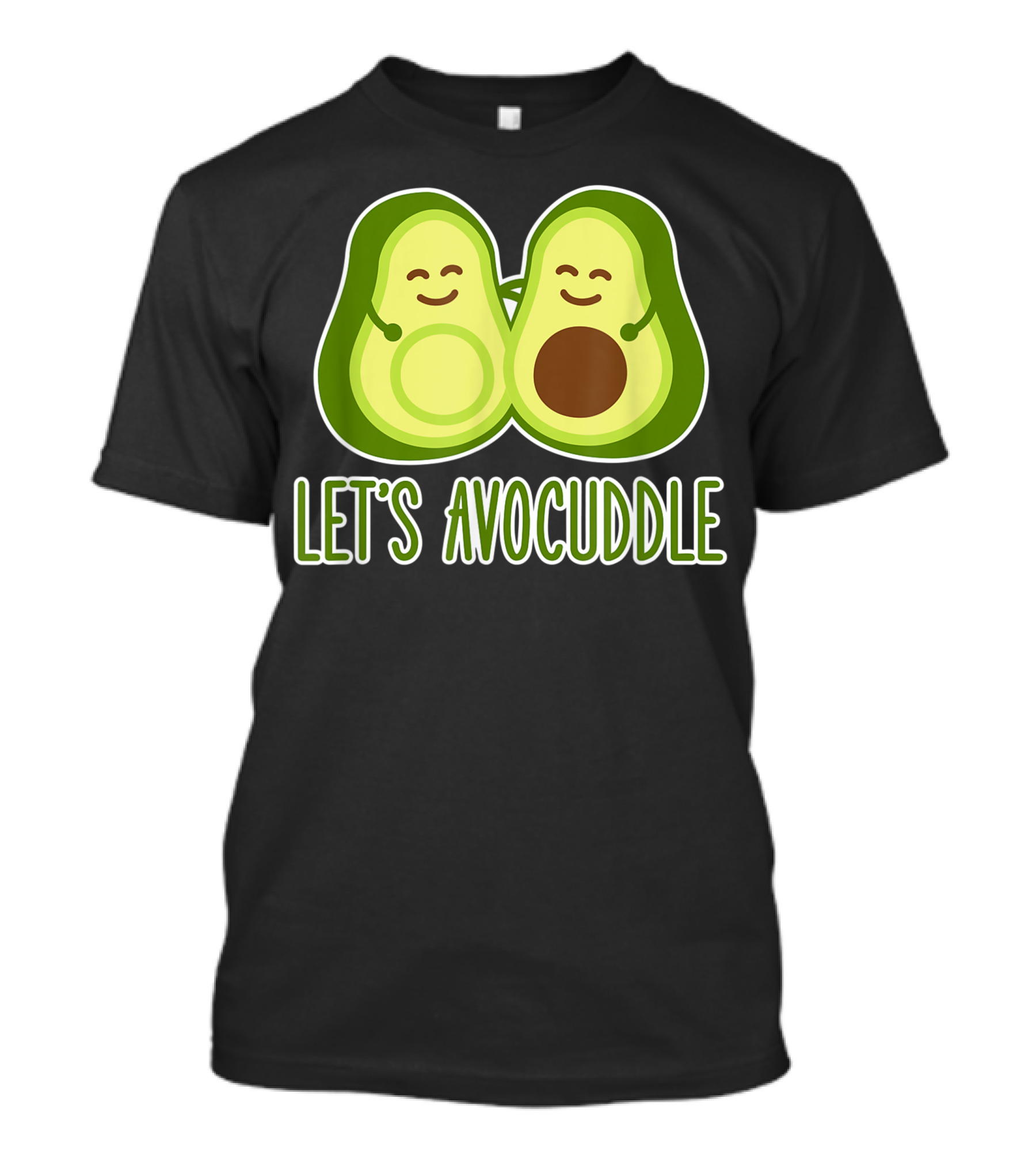 Avocado Let's Avocuddle Happy Avocados Hugging T-Shirt