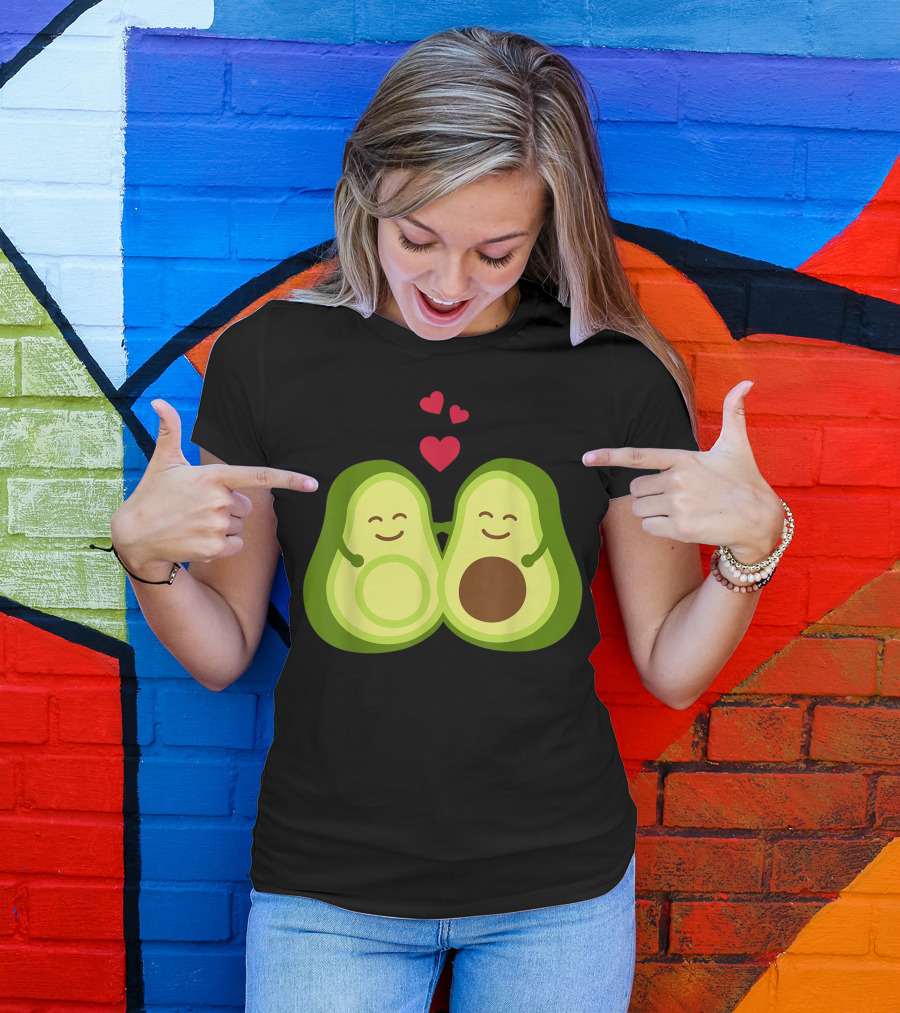 Avocado Love Happy Hearts Duo T-Shirt