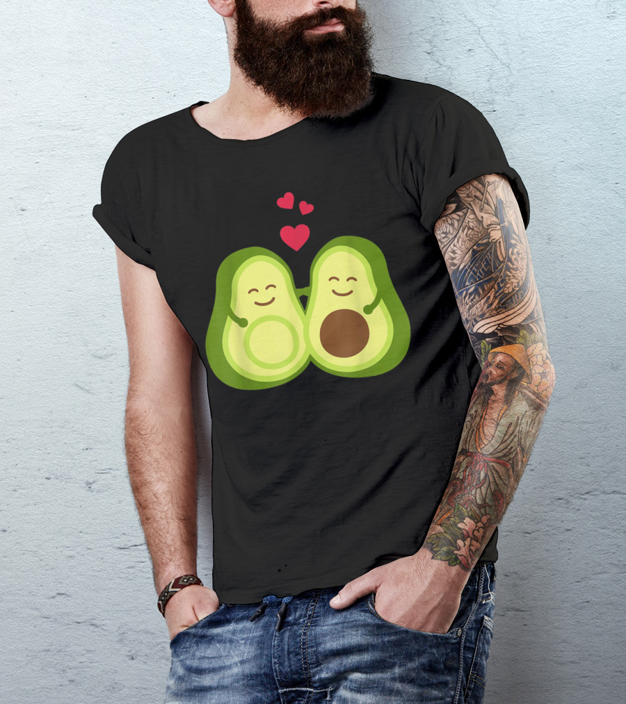 Avocado Love Happy Hearts Duo T-Shirt