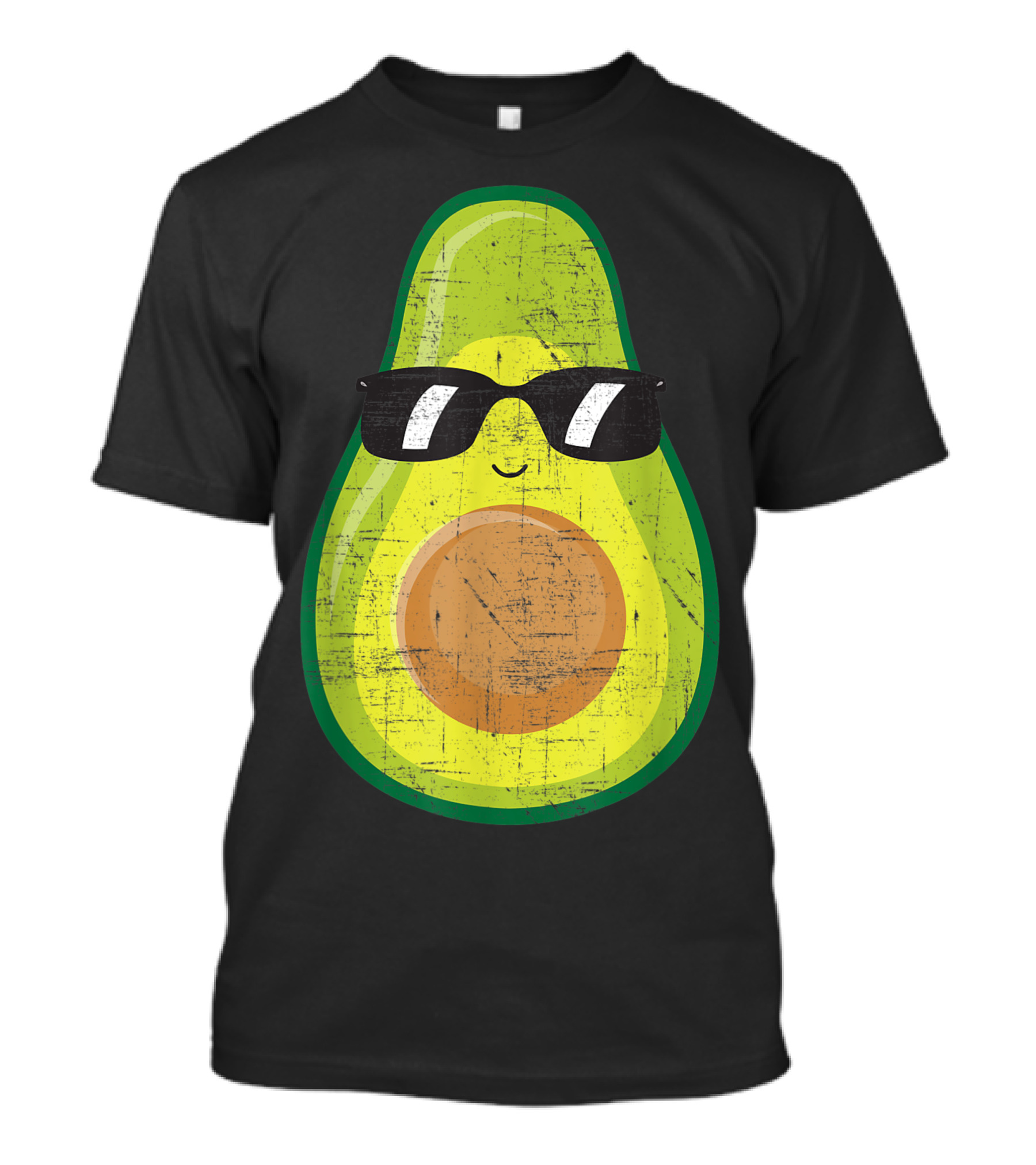 Avocado With Sunglasses Vegan Vegetarian Trendy Cool T-Shirt