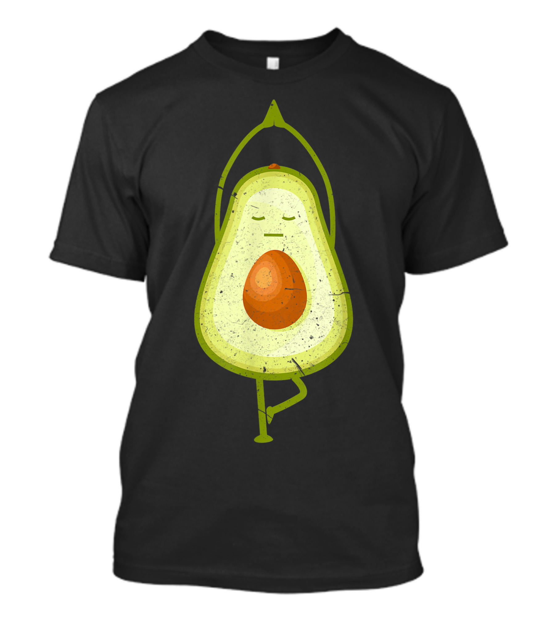 Avocado Yoga Namaste Meditation Vegan Pose T-Shirt