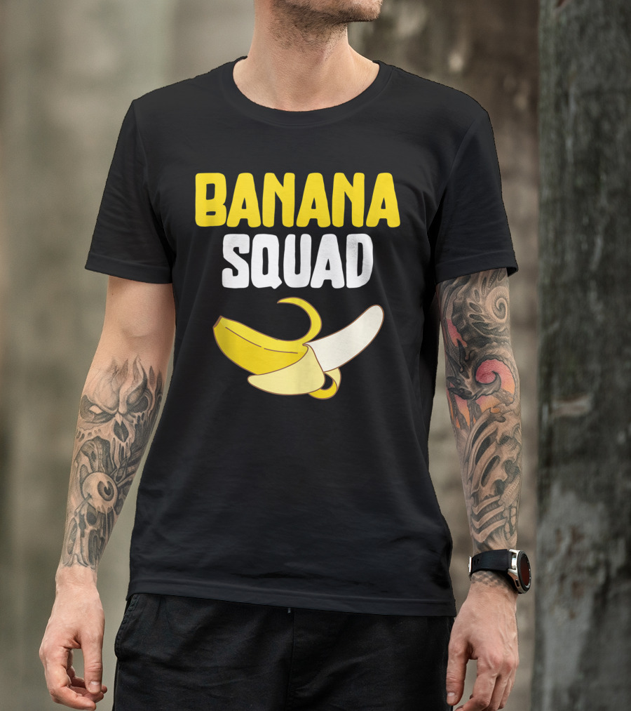 BANANA SQUAD Banana Lovers Vegan Food T-Shirt
