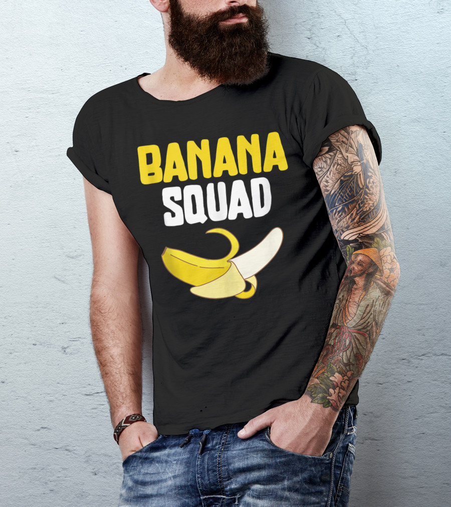 BANANA SQUAD Banana Lovers Vegan Food T-Shirt