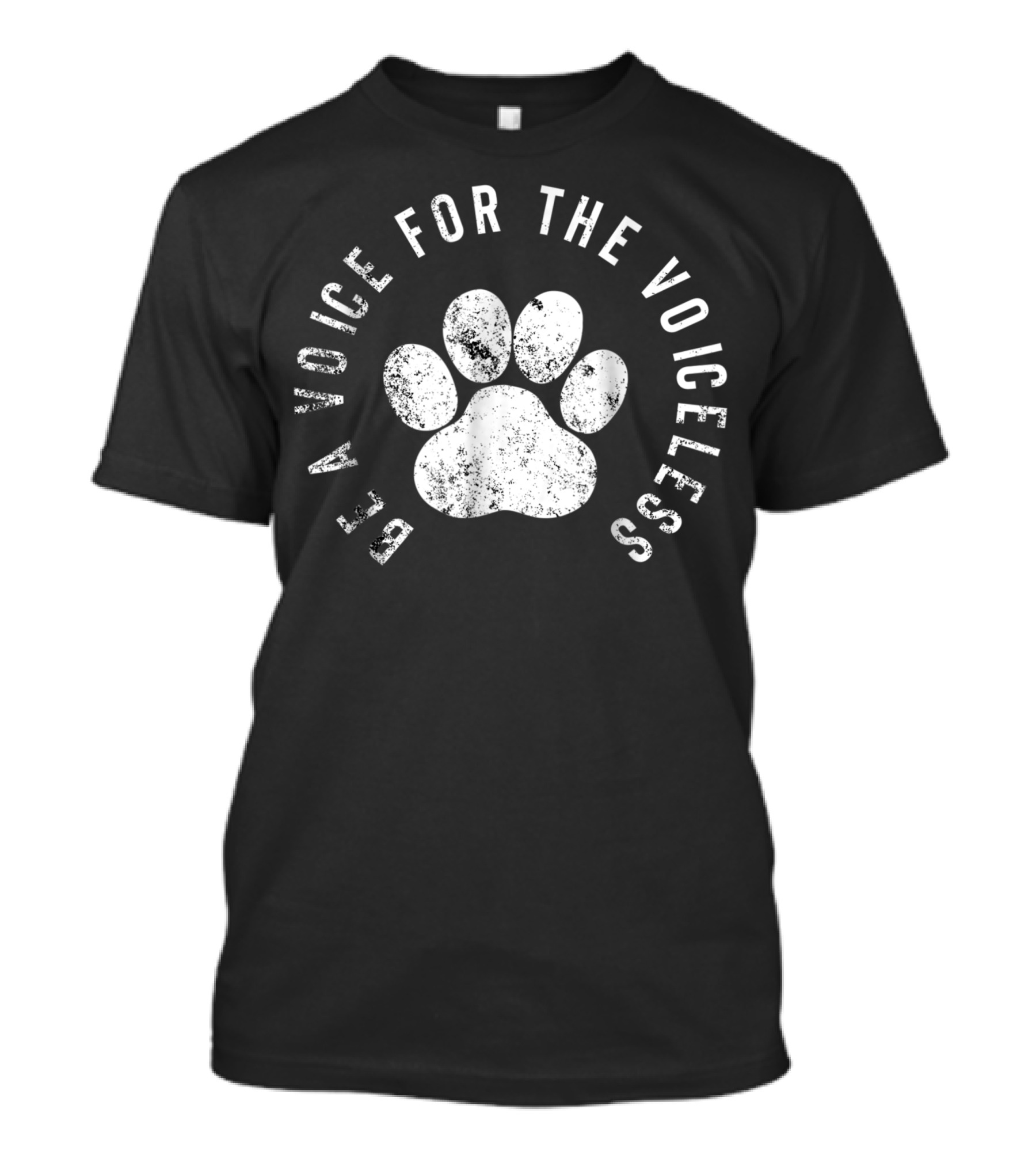 Be A Voice For The Voiceless Animal Rights Protest Paw Prints T-Shirt