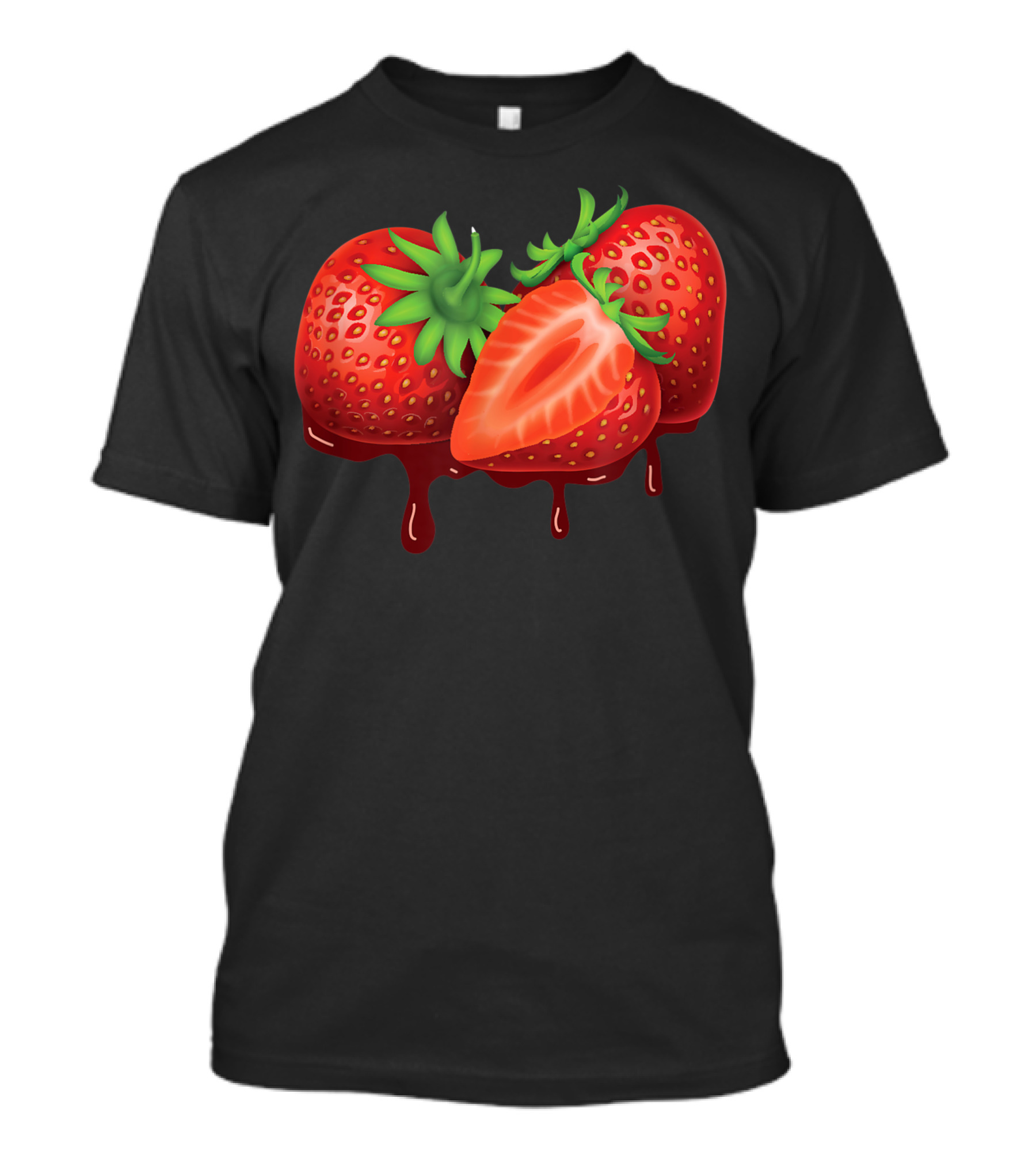 Berry Lover Beautiful Strawberries Fruit Lover No Dripping Juicy Red Berries T-Shirt