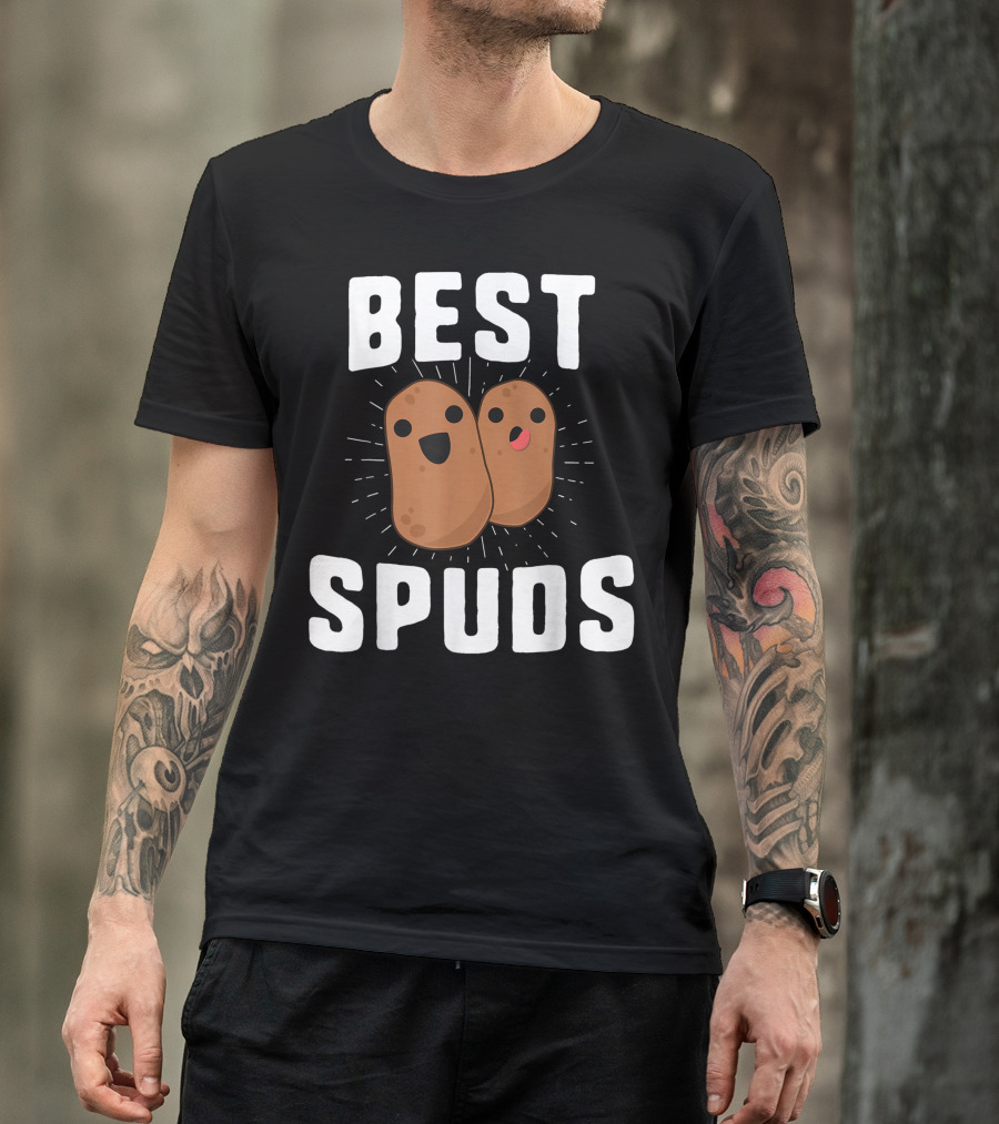 Best Spuds Potato Friend Team Food Humor T-Shirt