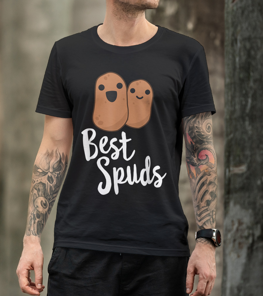 Best Spuds Potato Potatoes Vegetarian Friends Happy Cute Duo T-Shirt