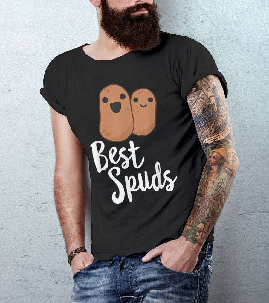 Best Spuds Potato Potatoes Vegetarian Friends Happy Cute Duo T-Shirt