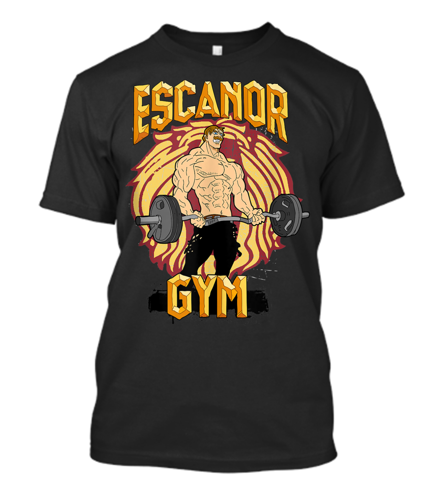 Escanor Gym Bodybuilding Pride With Weightlifting Iconic Figure T-Shirt