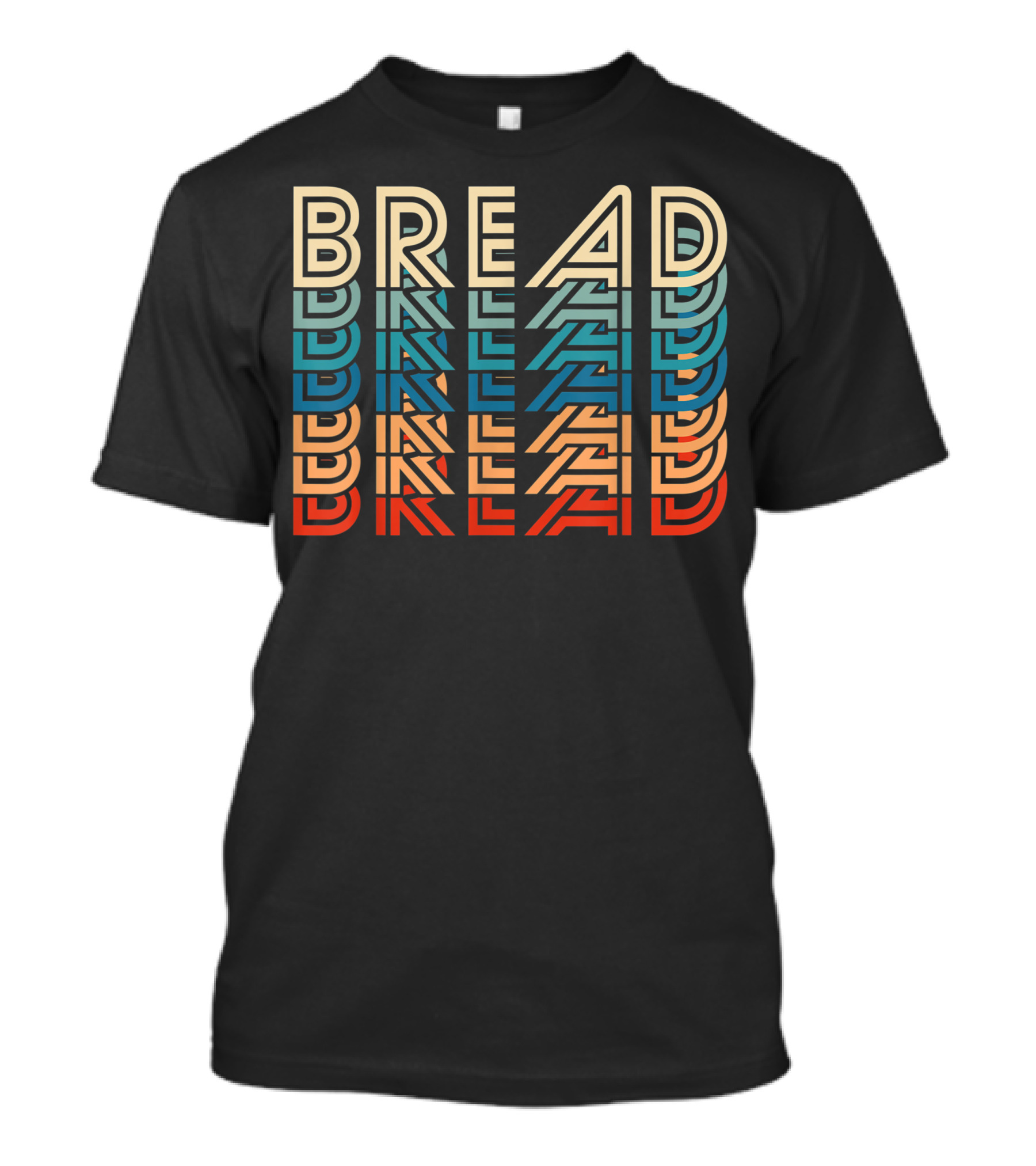 Bread Vintage Carb Gluten Food Lover Retro 70s Style Foodie T-Shirt