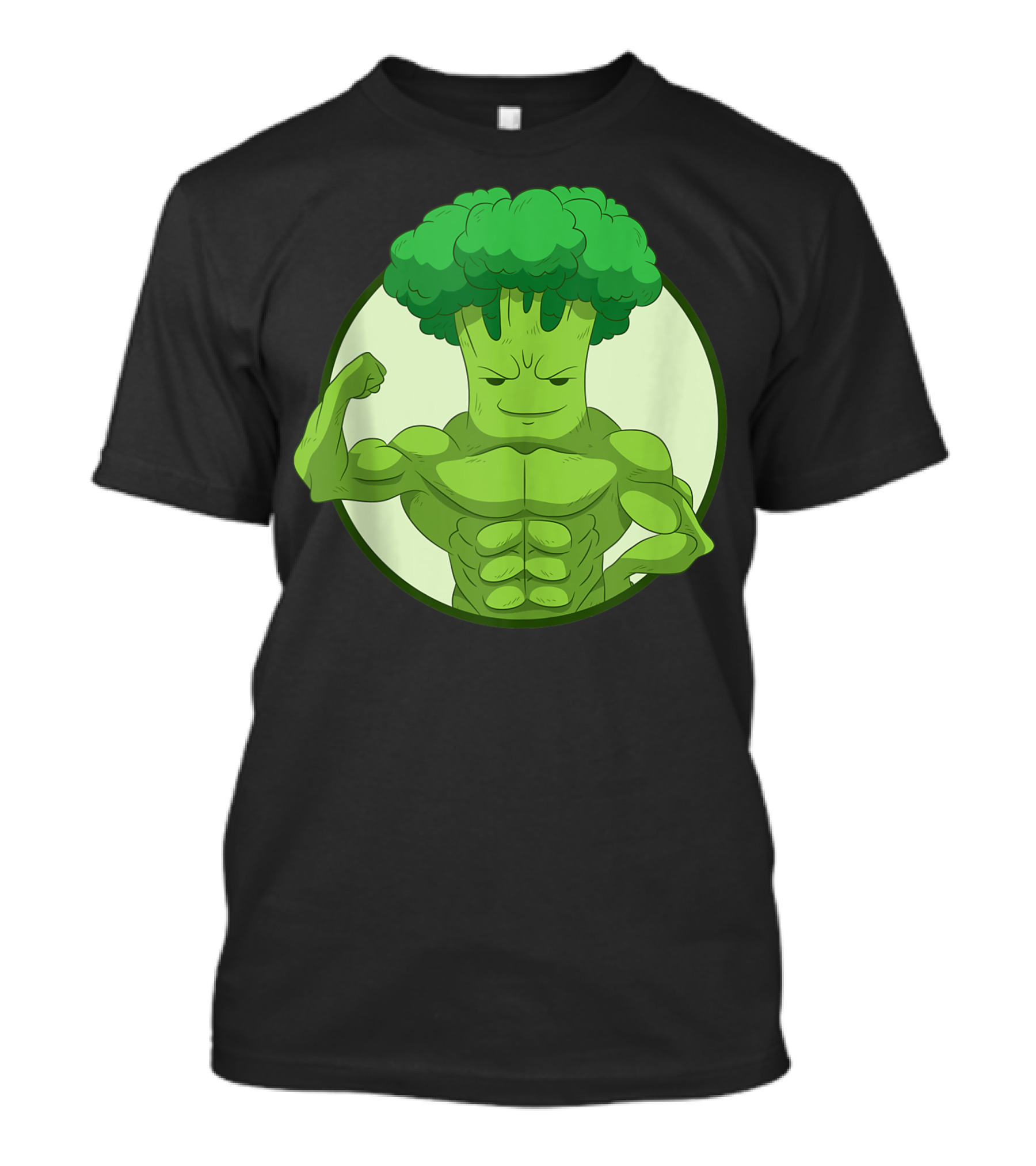 Broccoholic Muscular Plant Power Lifter I Love Broccoli T-Shirt