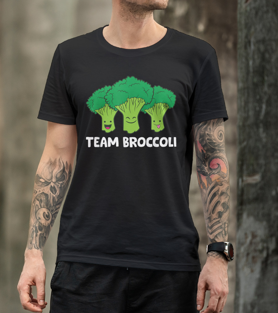 Team Broccoli Broccoli Lover Vegan Vegetarian Broccoli T-Shirt