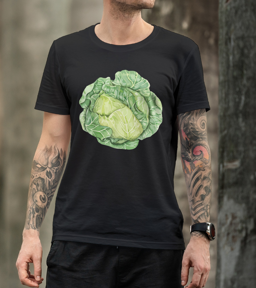 Cabbage Halloween Vegan Vegetarian Group Costume Salad T-Shirt