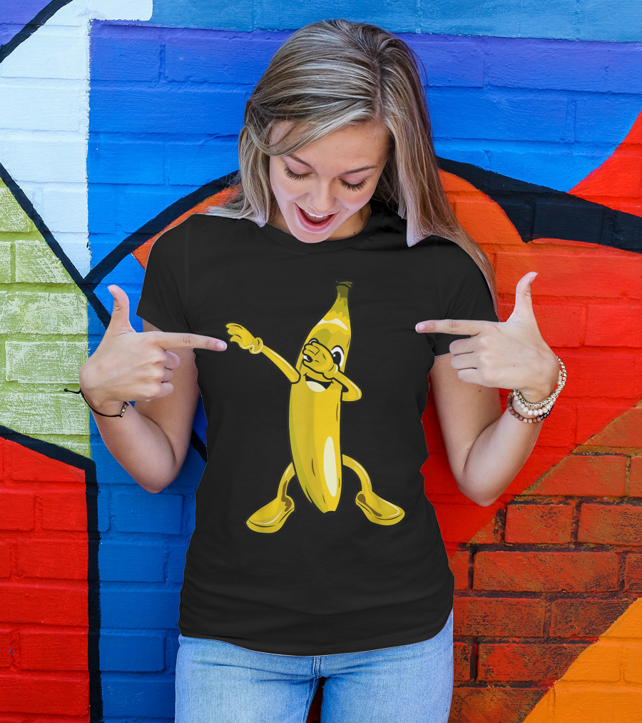 Cool Dabbing Banana Cute Dab Fruit Lover T-Shirt