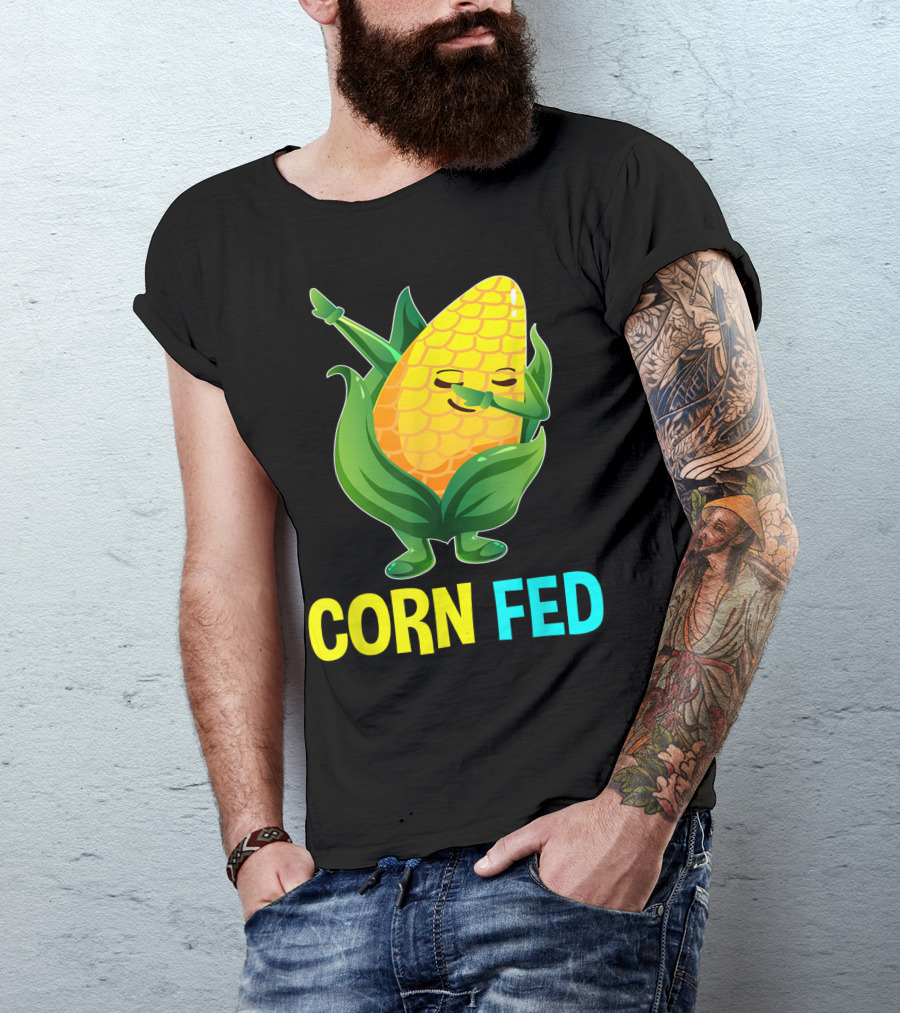 Corn Fed Sweetcorn Lovers Vegan Vegetarian Dab T-Shirt