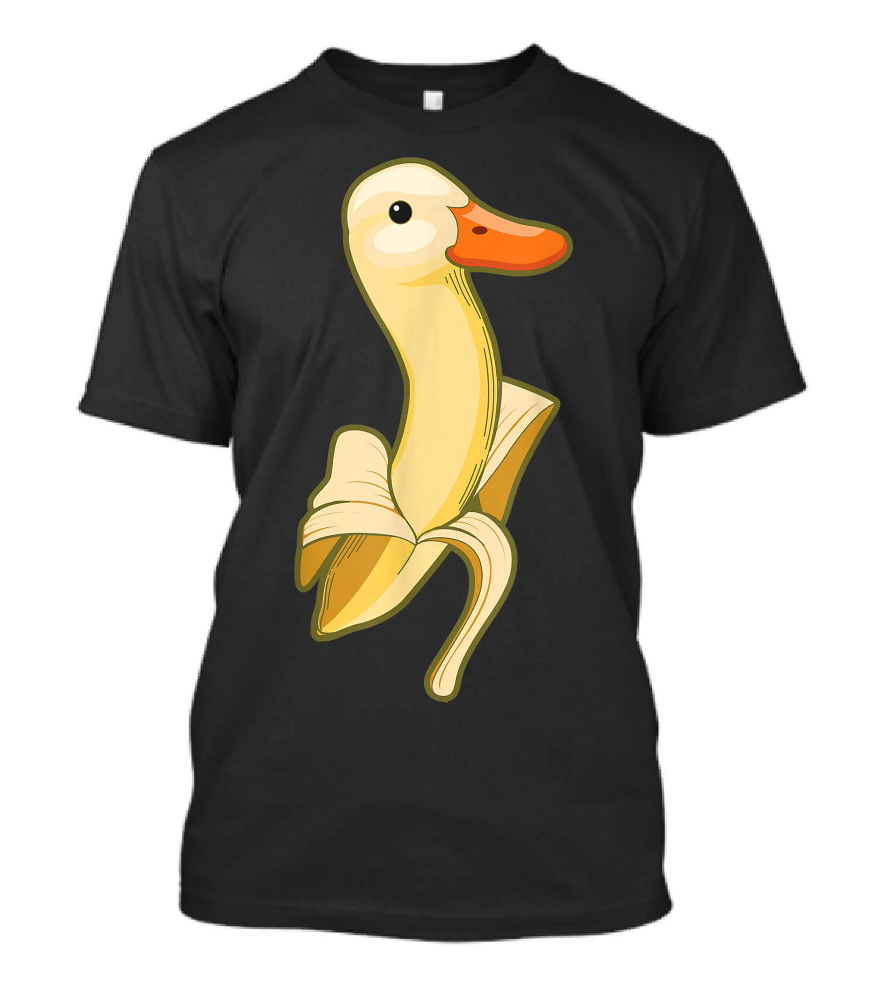 Banana Duck Cute Vegetarian Pet Vegan Food Fan T-Shirt